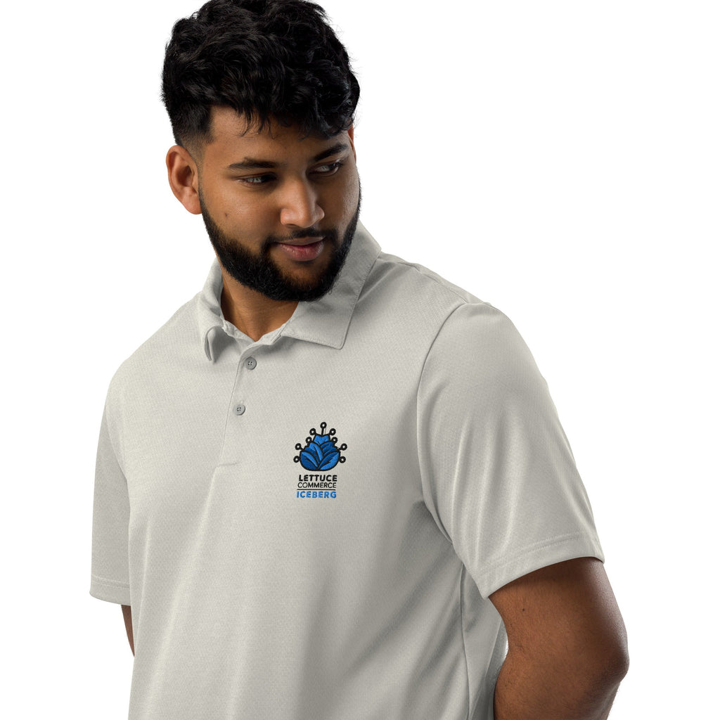Blue Iceberg Logo Lettuce Commerce | Adidas Polo