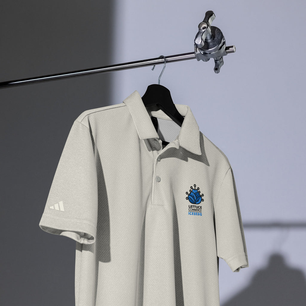 Blue Iceberg Logo Lettuce Commerce | Adidas Polo