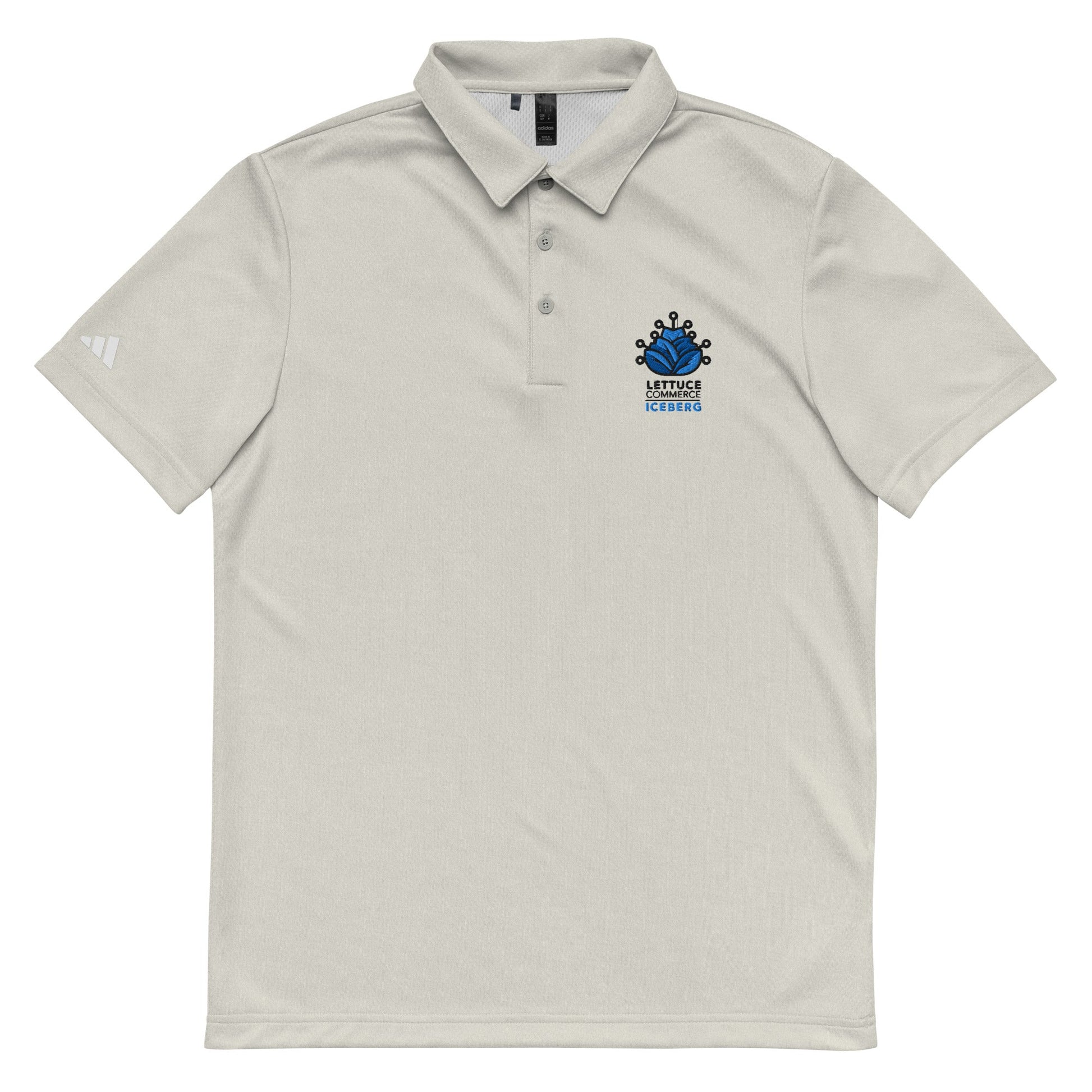 Blue Iceberg Logo Lettuce Commerce | Adidas Polo
