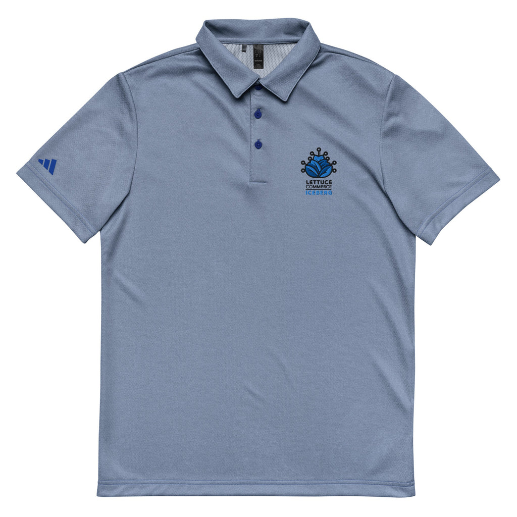 Blue Iceberg Logo Lettuce Commerce | Adidas Polo