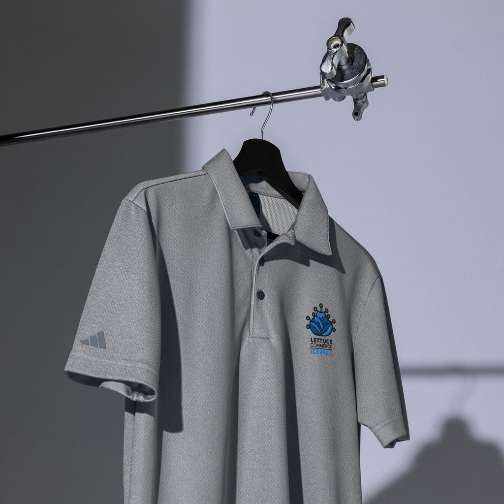 Blue Iceberg Logo Lettuce Commerce | Adidas Polo