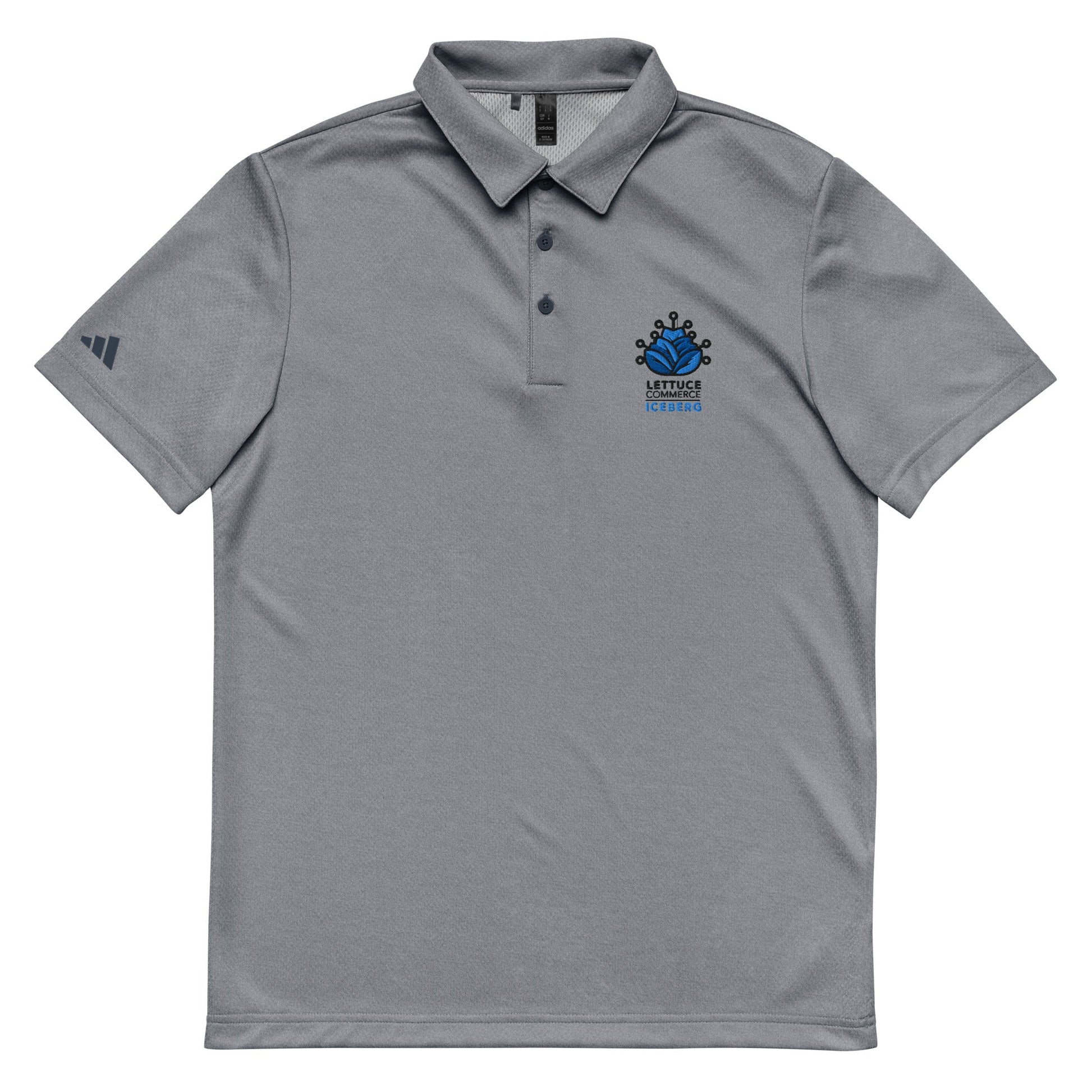 Blue Iceberg Logo Lettuce Commerce | Adidas Polo